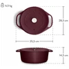 Ketaus puodas 6,5 l 33 cm Springlane Cocotte indukcinė orkaitė