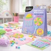 Kidea KŪRYBINIS POMPOMŲ LAZDŲ RINKINYS SWEET LOLLEY CUBBIN 300 POMPOMS