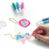 Kidea PLASTIKINIS RINKINYS VAIKAMS KŪRYBINGUMUI Magic švytinčių pakabukų rinkinys