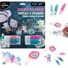 Kidea PLASTIKINIS RINKINYS VAIKAMS KŪRYBINGUMUI Magic švytinčių pakabukų rinkinys