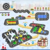 KIDINO Magnetiniai konstrukciniai blokai Automobilių lenktynių trasos transporto priemonės berniukas