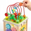 Kidino Mokomasis sensorinis kubas Medinis Montessori rūšiuotojas Pagauk kirminą