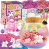 KIDINO UNICORN SET CREATIVE MAGICAL TERRARUIM LED NAKTINĖ LEMPA DOVANA