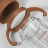 Kidnort Bringebaer neišsiliejantis buteliukas 240ml rožinis, gravitacinis šiaudelis, 6m+ BE BPA