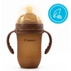 Kidnort Eple Anti-Colic silikoninis buteliukas 250ml Brown 6M+ BE BPA