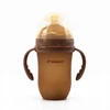 Kidnort Eple Anti-Colic silikoninis buteliukas 250ml Brown 6M+ BE BPA