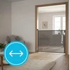 KIDNORT SAKERHET apsauginiai vartai, balti, susukami, iki 140 cm, 95 cm aukščio