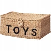 Kids Collection Rinkinys 2 Kosze do Przechowywania Zabawek Plecione 2vnt.