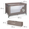 KIDWELL BLISSY BASIC BEIGE VIENO LYGIO sulankstoma kelioninė lovelė