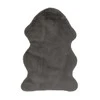 Kilimas COSY 500 Pilkas, 90 x 60 cm, 100 % poliesterio