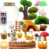 Kinderini KŪRYBINIS RINKINYS MAGICAL TERRARUIM RABBIT LED NAKTINĖ LAMP DOVANA VAIKAMS