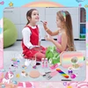 Kinderini NAGŲ MAKIAŽINĖS KOSMETIKOS RINKINYS MAKIAŽO DĖŽĖLĖ VAIKAMS VIENRAGIS