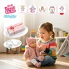Kinderplay DIDELĖ 41 CM INTERAKTYVUS KALBĖJIMAS KŪDIKLIS KALBA REALIŠKAS MINKSUS ŽAIDIMAS