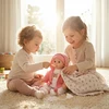 Kinderplay DIDELĖ 41 CM INTERAKTYVUS KALBĖJIMAS KŪDIKLIS KALBA REALIŠKAS MINKSUS ŽAIDIMAS
