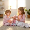 Kinderplay DIDELĖ 41 CM INTERAKTYVUS KALBĖJIMAS KŪDIKLIS KALBA REALIŠKAS MINKSUS ŽAIDIMAS
