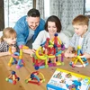 Kinderplay DIDŽIEJI MAGNETINIAI BLOKAI, KONSTRUKCIJA, MOKYMO LAIDOS, XXL LAZDOS, 98 vnt.