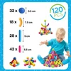 Kinderplay MAGNETINIAI KONSTRUKCINIAI BLAKAI DIDELI XXL 120 vnt