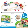 KINDERPLAY MEDINIS DĖKLAS TRAUKINIS AUTOMOBILIŲ TRAUKINIS
