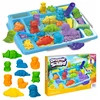Kinetinis smėlis gyvūnai dinozaurai zoologijos sodas formelės rinkinys vaikams Click4Toys