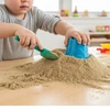 Kinetinis smėlis vaikams 1kg MOTORINĖ VEIKLA JAUTIMAS Brown Aga4Kids