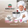 King Hoff SAUGUS NERŪDijantis PLIENAS 18 cm 2,1 l Puodas SU Snapeliu Indukcinis puodas