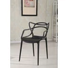 King Home Kėdė HILO PREMIUM, juoda, plastikinė