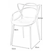 King Home Kėdė HILO PREMIUM, juoda, plastikinė