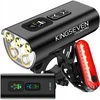 KINGSEVEN Galinga BIKE lempa LED lemputė priekinis + galinis 2000lm žibintuvėlis 10000mAh BIKE