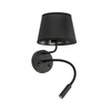 Kinkiet do czytania su USB MAJA Juodas 10203 TK Lighting
