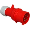 Wtyczka Kištukas SEZ, 5x16A, IP44, 400V, Pilkas/Raudonas