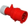 Wtyczka Kištukas SEZ, 5x16A, IP44, 400V, Pilkas/Raudonas