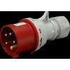 Wtyczka Kištukas SEZ, 5x16A, IP44, 400V, Pilkas/Raudonas