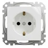 Schneider Electric Kištukinis lizdas SCHNEIDER Sedna Design, su užsklanda + 2 USB, 4A, baltas; SDD111052