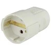 Kištukinis lizdas su įžeminimu, 16A, 220V, Baltos sp.