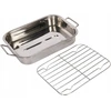 Kitchen Craft KitchenCraft Maža keptuvė su grotelėmis Sidabrinė 27x20x5 cm Nerūdijantis plienas