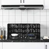 Kitchen Oil Baffle Anti oil Splash Baffle Sulankstoma aliuminio folija juoda alyva
