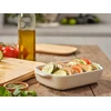 KitchenAid keramikinis indas 26x15,5x6,5 cm su migdolų kremo dangteliu