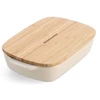 KitchenAid keramikinis indas 26x15,5x6,5 cm su migdolų kremo dangteliu