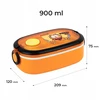Kite Garfield 900 ml maisto dėžutė su stalo įrankiais