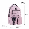 Kite Mergaičių kuprinė Hello Kitty 17l, rožinė, mokyklai, paaugliams