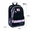 Kite Mokyklinė kuprinė mergaitėms Hello Kitty juoda, 6-12 metų