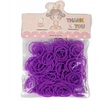 Klaus LOOM BANDS guminės juostos apyrankėms ir kaklo papuošalams gaminti, violetinė, 200 vnt.