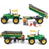 Klocki Blocki MyFarm traktorius su priekaba 375x255x60 mm Icom