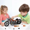 K&M Konstrukciniai blokai chopper technic motociklas 436 elementai (436vnt)