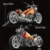 K&M Konstrukciniai blokai chopper technic motociklas 436 elementai (436vnt)