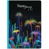 Lastva Knyga A5 96lap 70g linija NEON FLOWERS