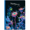 Lastva Knyga A5 96lap 70g linija NEON FLOWERS