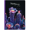 Lastva Knyga A5 96lap 70g linija NEON FLOWERS
