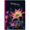Lastva Knyga A5 96lap 70g linija NEON FLOWERS