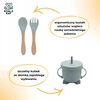 Koala Kay Rinkinys 5in1 Silikoninis seilinukas, dubuo, stalo įrankiai, puodelis, seifas, be BPA